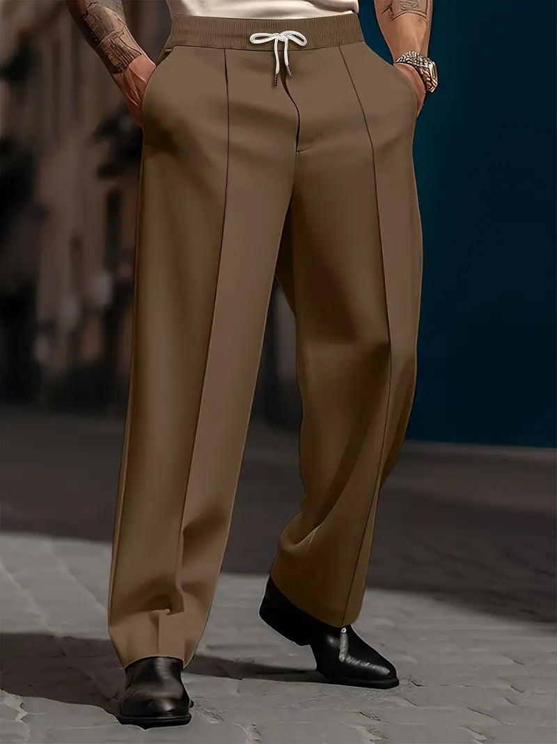 Stilvolle Herren Freizeithose, Regular Fit, gerades Bein, atmungsaktiv für Komfort.