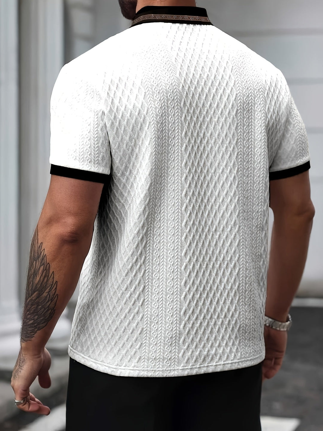 Reguläres Herren Farbblock Poloshirt, perfekt für Freizeit & sportliche Aktivitäten.