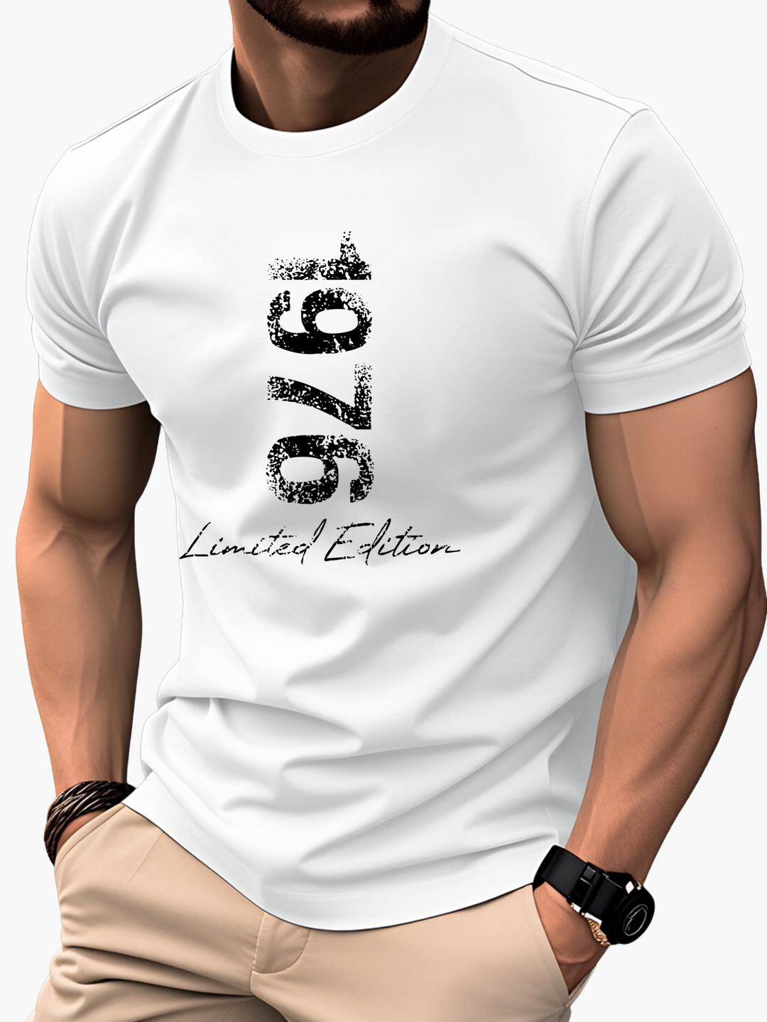 Weiches Herren Vintage T-Shirt "1976 Limited Edition", lässige Passform für täglichen Komfort.