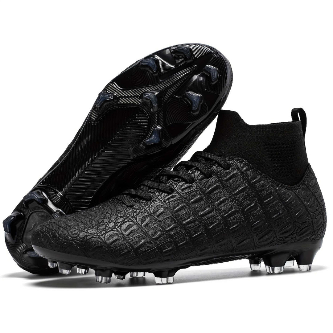 Langlebige Unisex Fußballschuhe, orange, mit spezieller Sohle für verbesserte Traktion & Kontrolle.
