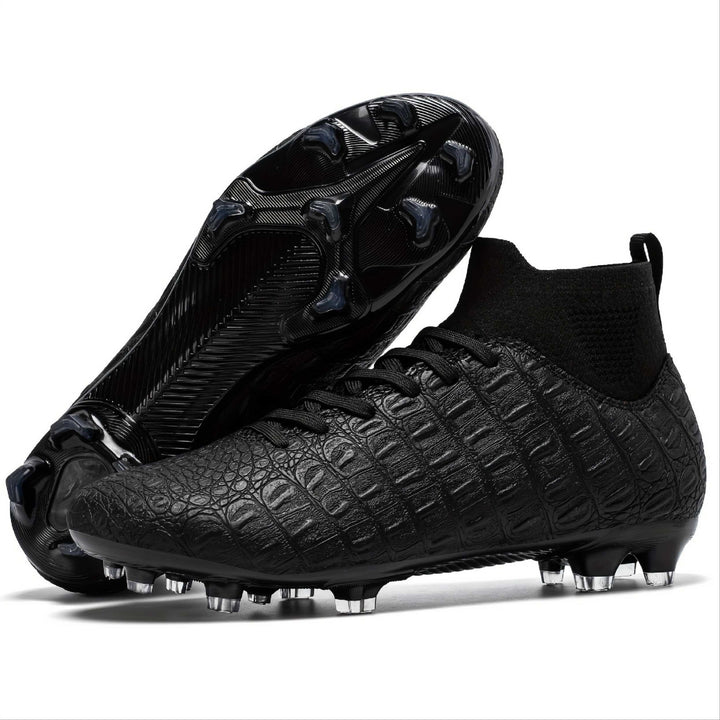 Langlebige Unisex Fußballschuhe, orange, mit spezieller Sohle für verbesserte Traktion & Kontrolle.