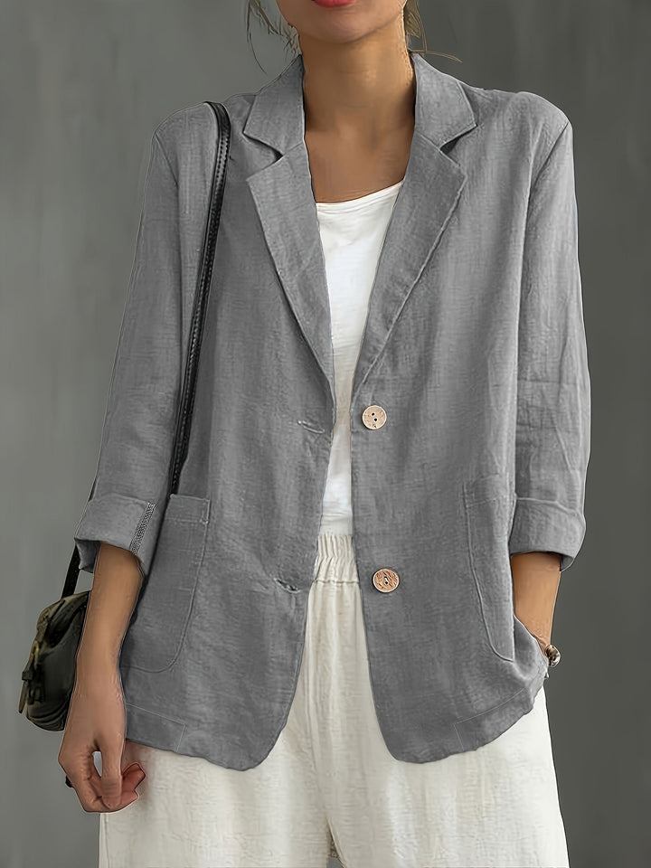 Stylischer Damen Business Blazer, mit 3/4 Ärmeln, für den eleganten Auftritt im Büro und in der Freizeit.
