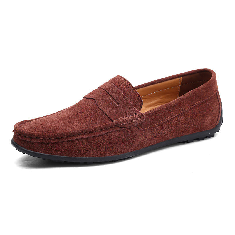 Komfortable Herren Slipper 'Leandro' aus Leder. Elegante Business- und Freizeitschuhe, ideal für langes Tragen.