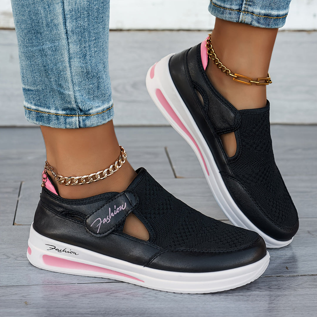 Atmungsaktive Damen Slip-on-Sneaker, ideal für Freizeit & warme Tage. Bietet hohen Tragekomfort.