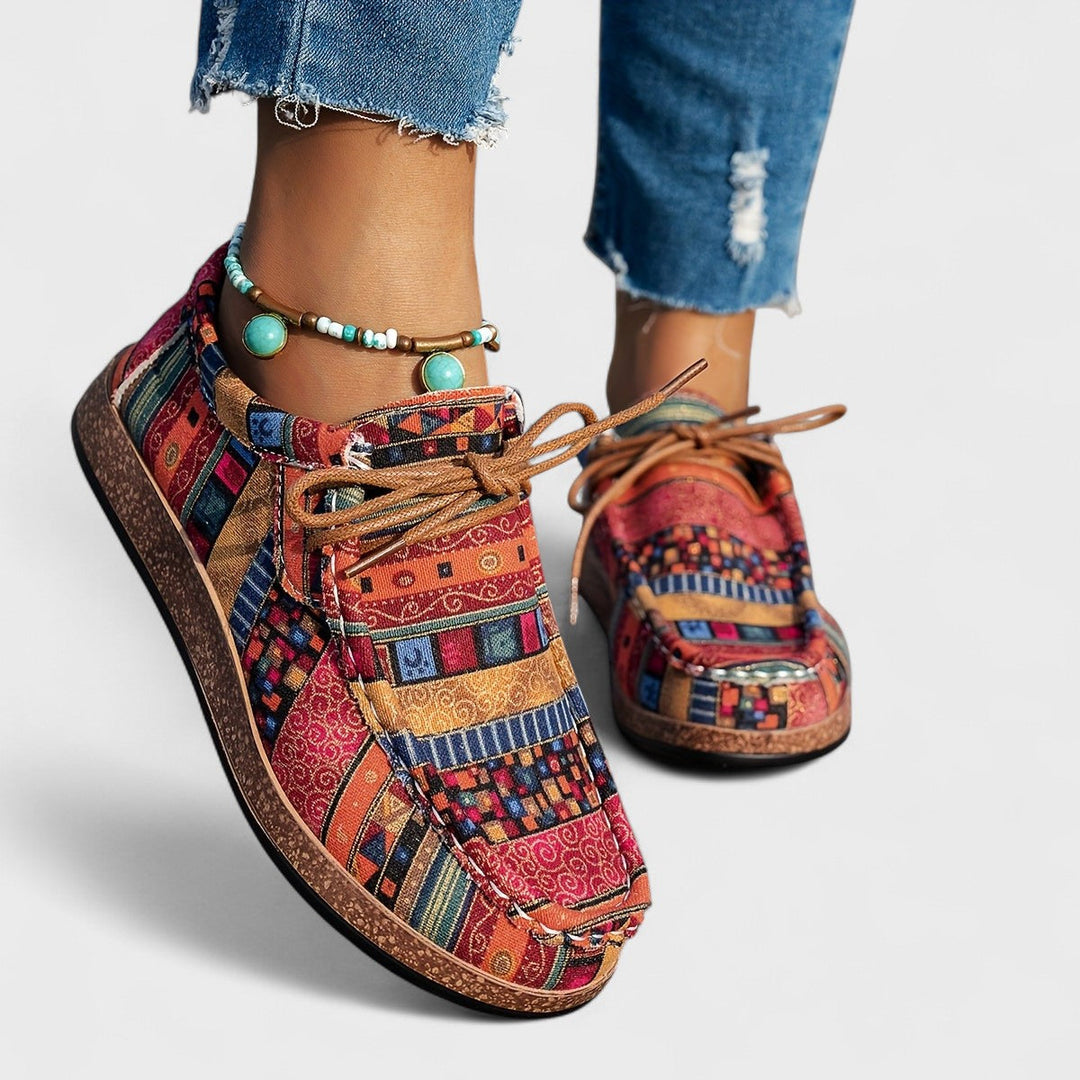 Damen orthopädische Sneaker mit Gel-Dämpfung, atmungsaktiv, extra breite Sohle für maximalen Komfort.