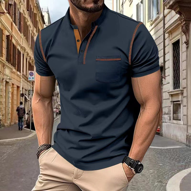Vielseitiges Herren Poloshirt Kurzarm, einfarbig & schnell trocknend. Perfektes Basic für Sommer, Sport & Mode.