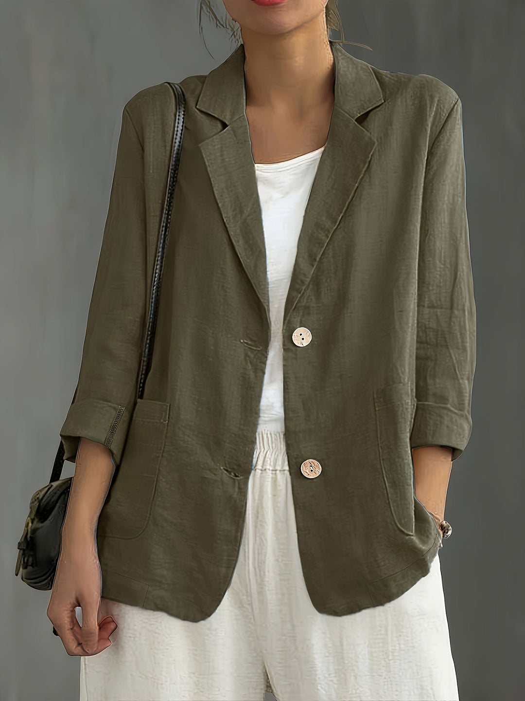 Moderner Damen Blazer in eleganter Optik; bequeme Freizeit Jacke, perfekt für Frühling und Sommer.