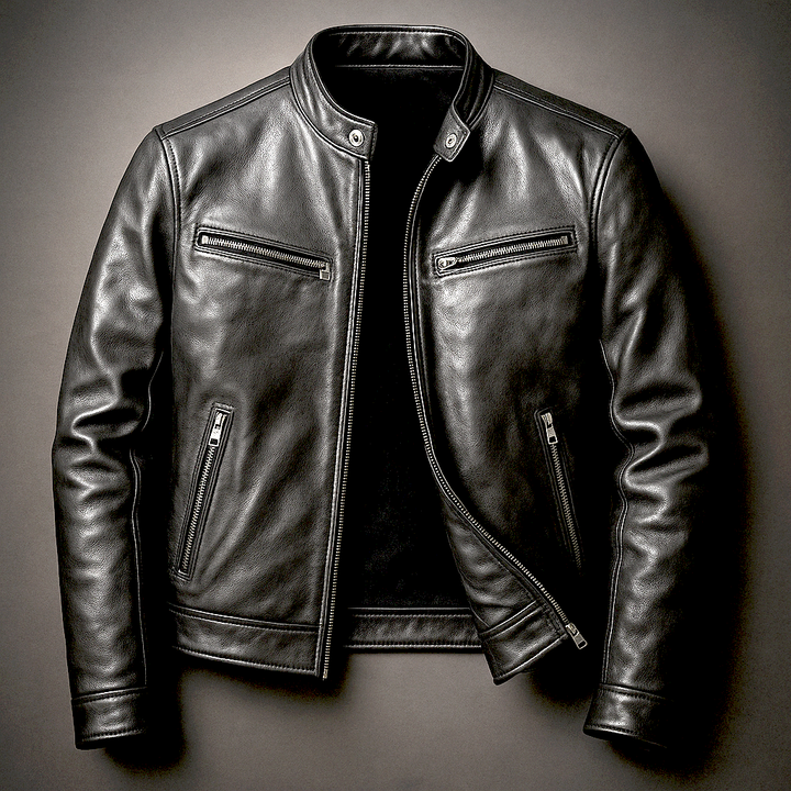 Leichte Herren Vintage Übergangsjacke, perfekt faltbar für Reisen im Frühling & Herbst.
