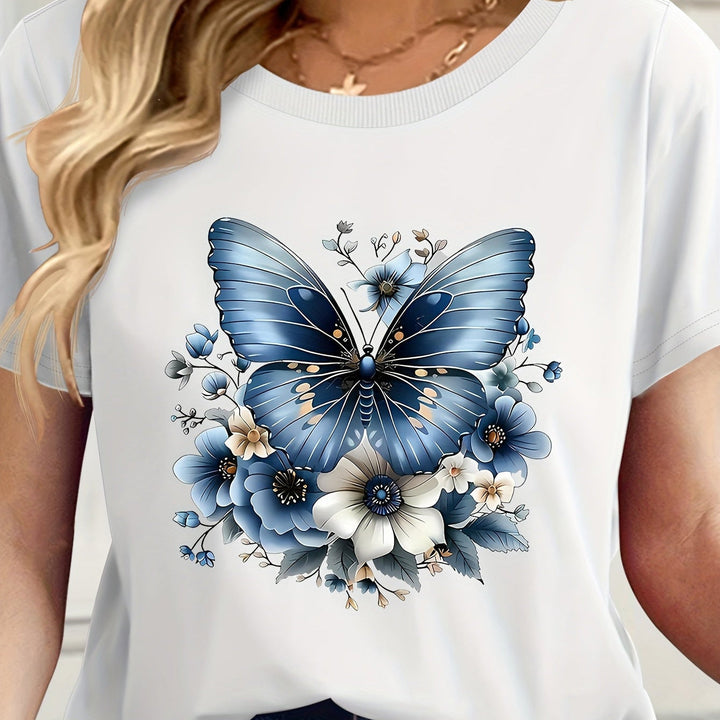 Modernes Damen Basic T-Shirt mit stilvollem Knotendetail, Rundhals & Kurzarm. Ideal für den Casual Look.