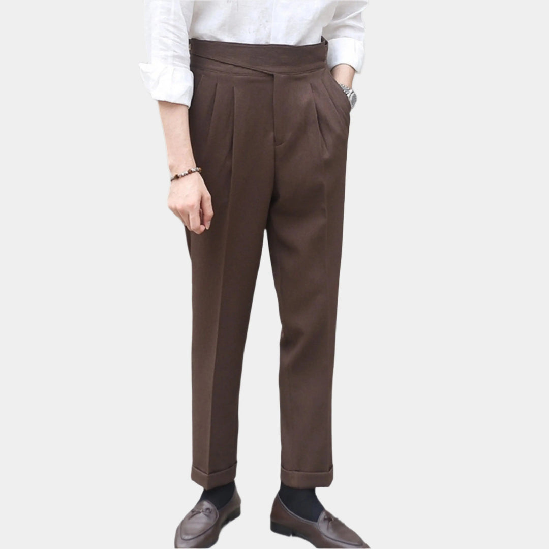 Elegante schwarze Herrenhose für zeitlose Business-Looks, weich und bequem.