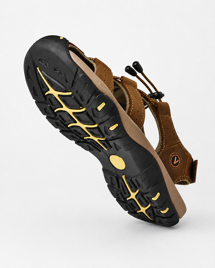 Stylische Herren Komfort Sandalen in verschiedenen Farben, mit verstellbaren Riemen und rutschfester Sohle.