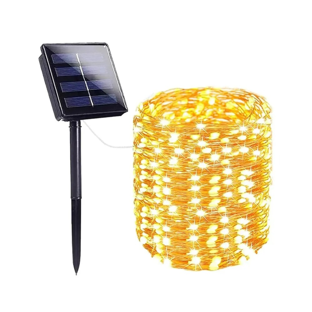 Lange 30m Solar Lichterkette, LED Outdoor Beleuchtung für eine stimmungsvolle Gartendekoration, wetterfest.