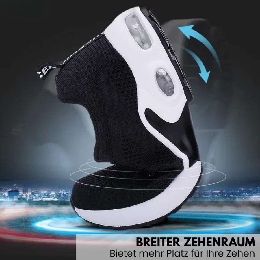 Sportliche Damenschuhe, atmungsaktiv, stützend für Füße & Gelenke, blau.