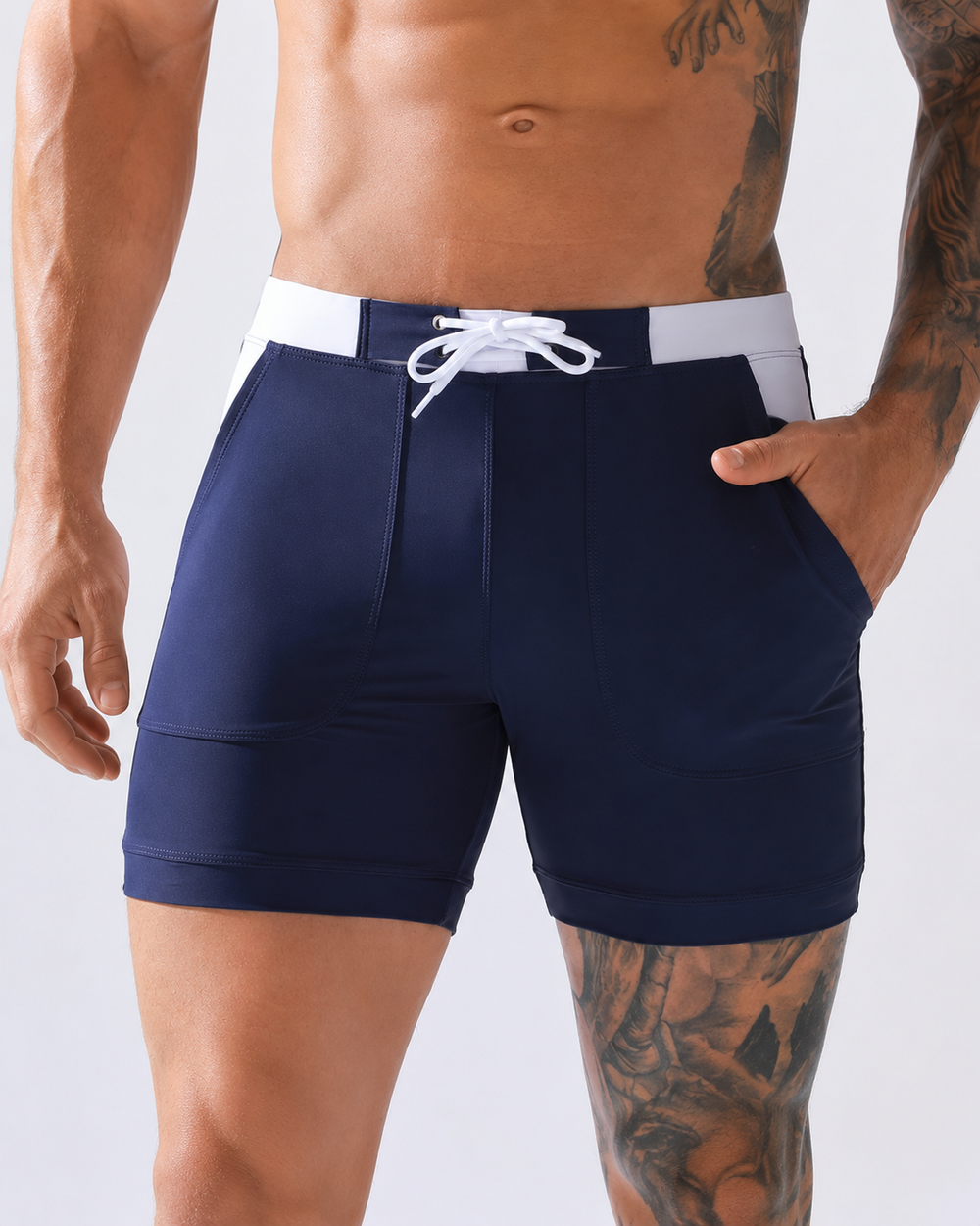 Männer Badeshorts für den Sommerurlaub. Schnelltrocknende Herren Schwimmshorts für Strand, Pool & Sport.