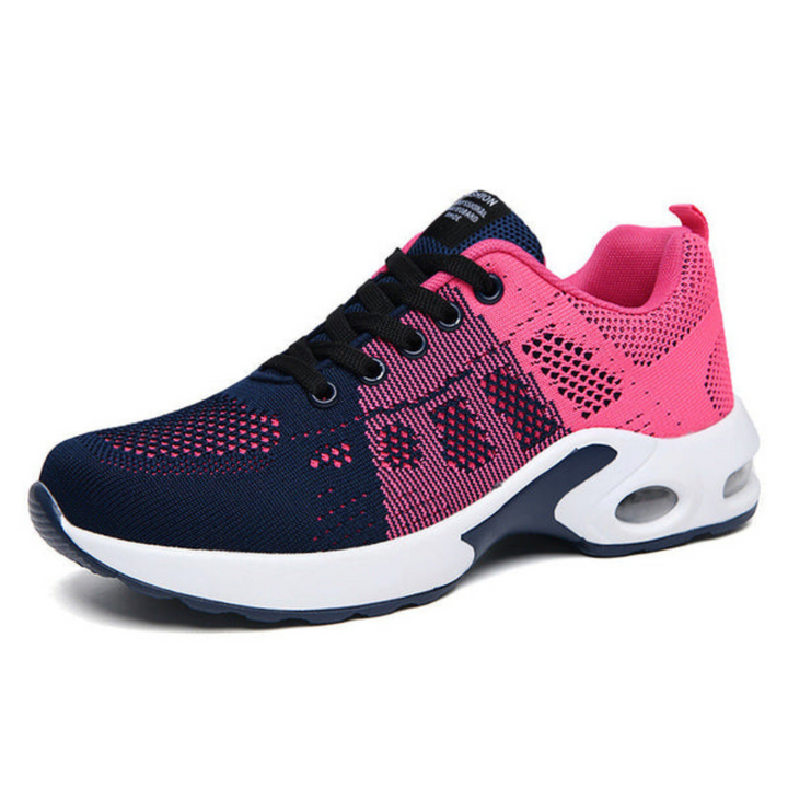 Damen Trainingsschuhe mit atmungsaktivem Obermaterial und Traktionssohle. Leichte Schnürschuhe für Sport & Fitness.