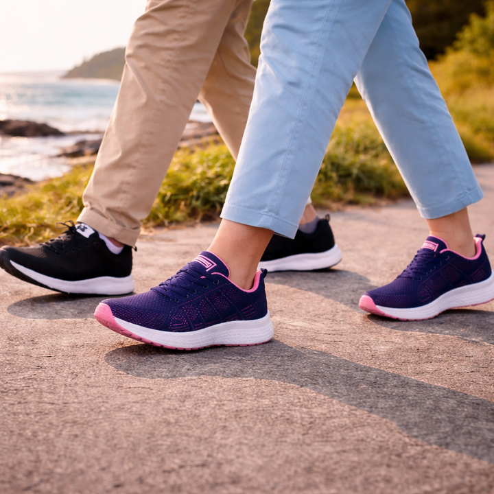 Unisex Bequemschuhe mit Dämpfung, ideal für Freizeit, Alltag und lange Spaziergänge, atmungsaktiv.