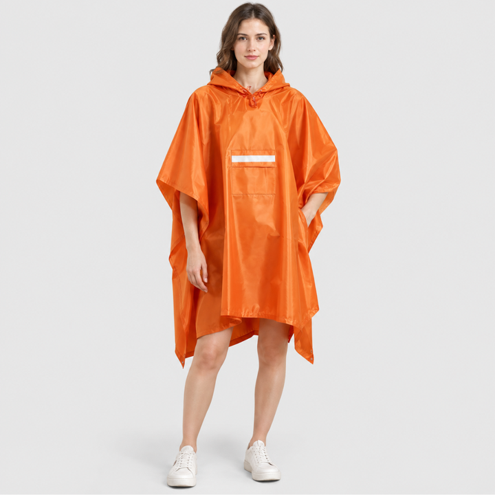 Leichter & kompakter Herren Regenponcho, vielseitig einsetzbar als Regenschutz für jede Schlechtwetter-Lage.