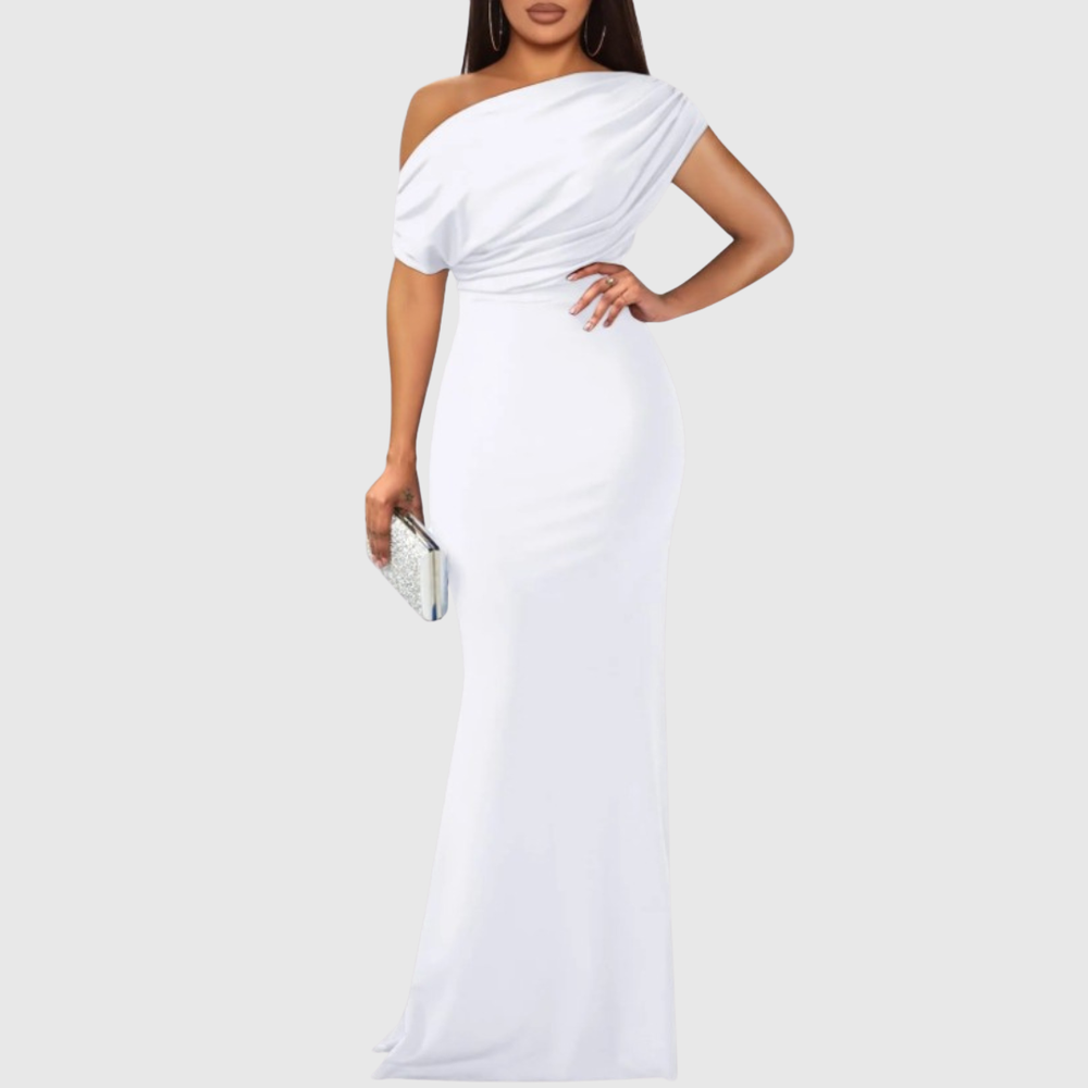 Formelles Damen Abendkleid, One-Shoulder Design, perfekt für Galas, Partys oder als Hochzeitsgast Kleid.