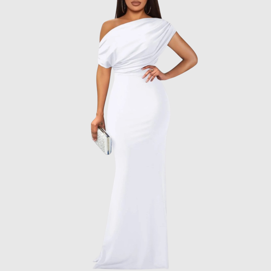 Formelles Damen Abendkleid, One-Shoulder Design, perfekt für Galas, Partys oder als Hochzeitsgast Kleid.