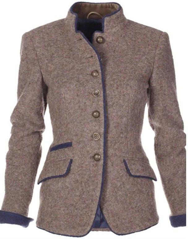 Modische Damen Langarm Jacke Mirjam, elegant und bequem, eine zeitlose Ergänzung für jede Garderobe.