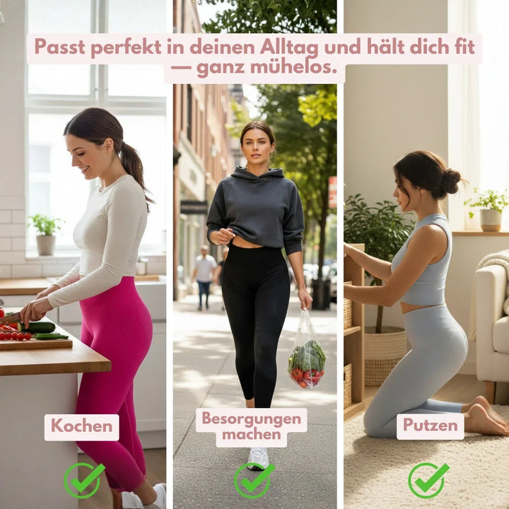 Schnelltrocknende Damen Sportleggings, elastisch und High Waist für intensive Workouts & Fitness.
