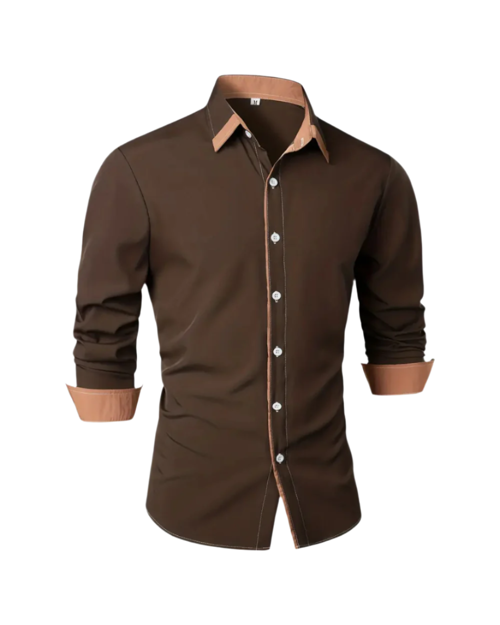 Herrenhemd Button-Up, klassisch-modernes Design. Langarm, bequem, atmungsaktiv, vielseitig für Alltag & Büro.