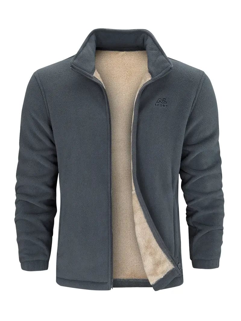 Weiche Herren Fleecejacke, warm & atmungsaktiv, perfekte Begleitung für Herbsttage.