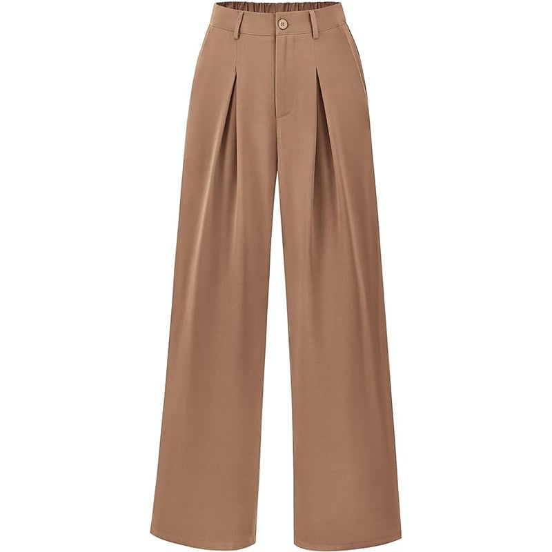 Schicke hochtaillierte Damenhose, weit geschnitten. Für Business-Meetings oder entspannte Freizeit-Looks.