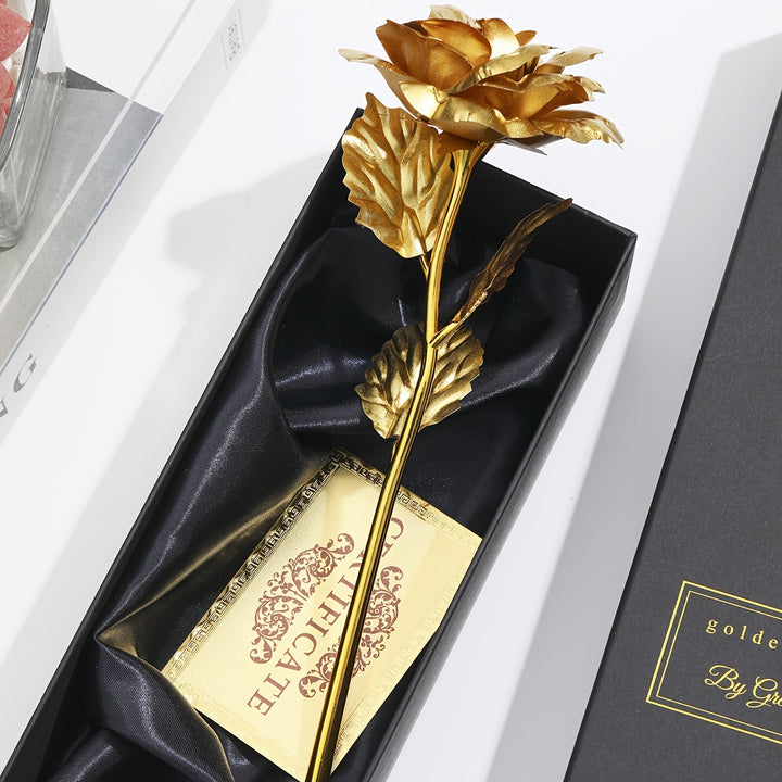 Romantisches Luxus-Geschenkset mit ewiger Kunstrose, ideal für einen besonderen Moment & als Deko.