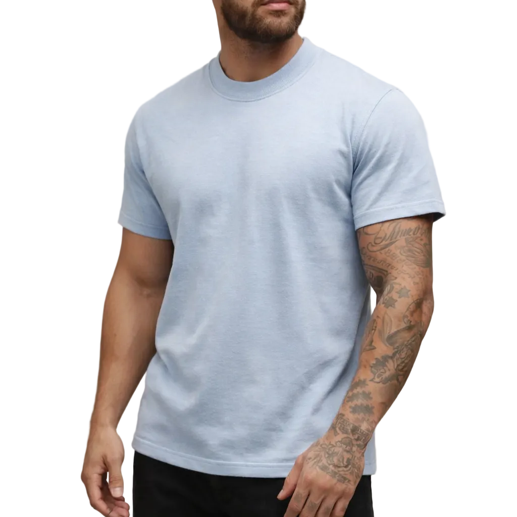 Vielseitiges Herren Basic Shirt, Rundhals, tailliert, für smarte Casual Mode oder als Unterziehshirt.