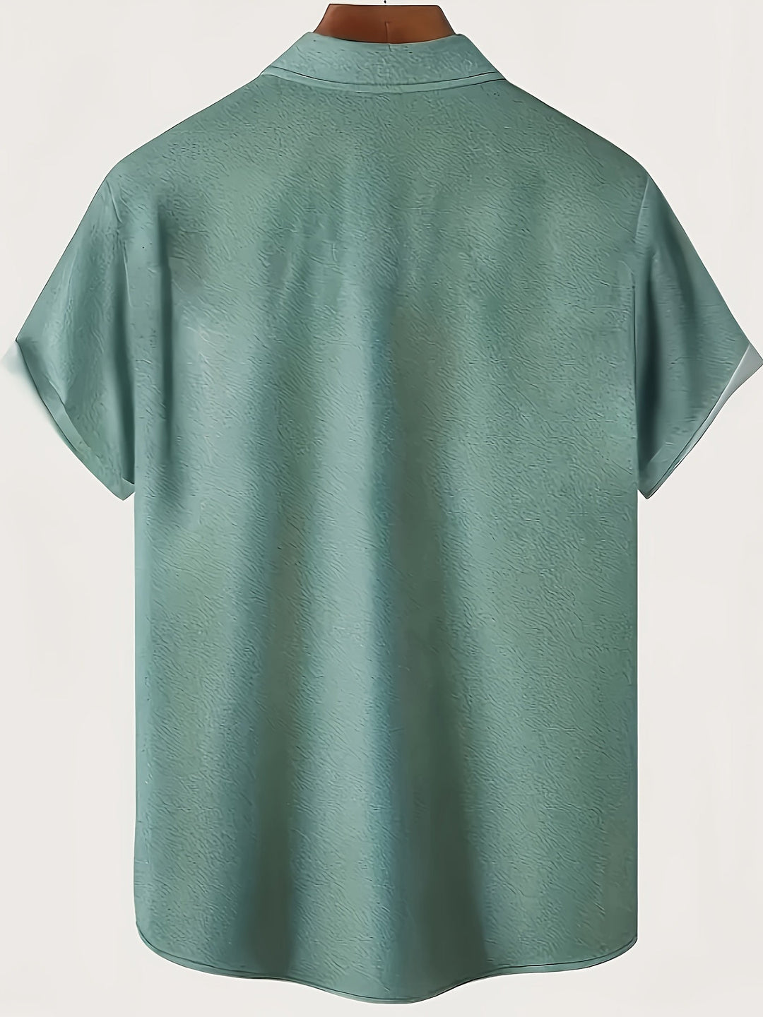 Stylisches tropisches Printhemd für Herren mit Streifen. Lässiges Kurzarm Freizeithemd perfekt für Sommer & Urlaub.