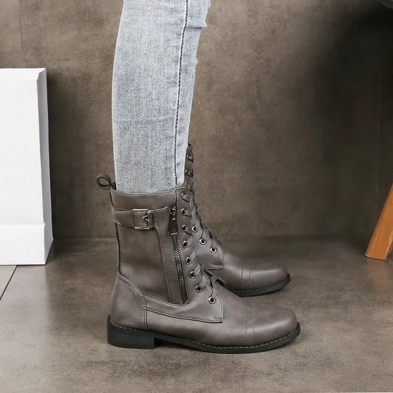 Bequeme Damen Orthopädische Stiefel, perfekt für lange Tage, unterstützen die Füße und sehen modisch aus.