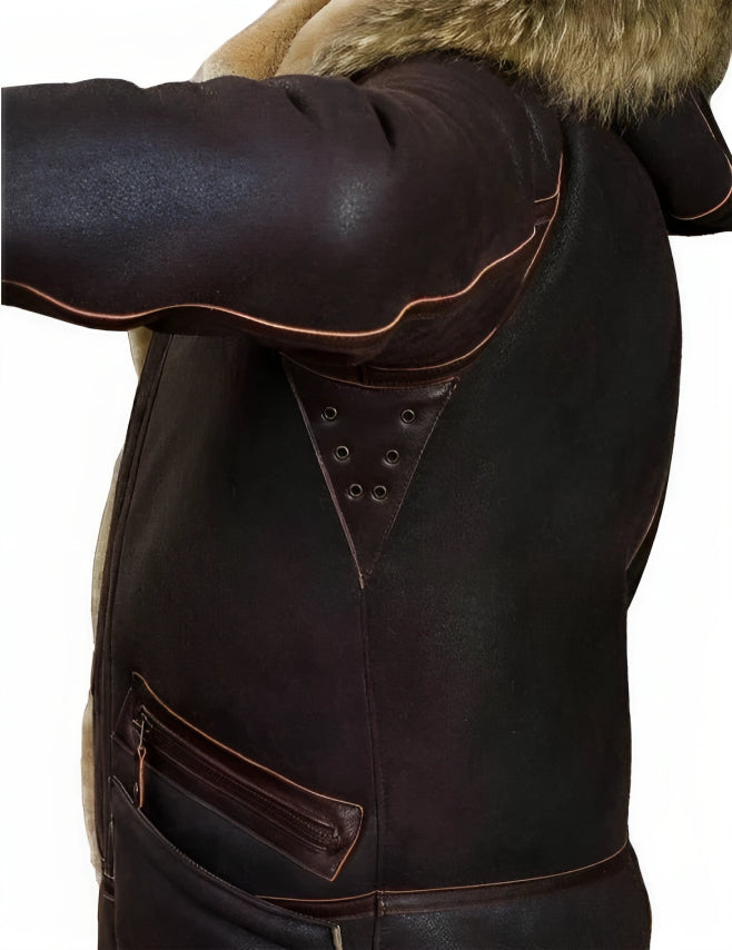 Elegante Herren Winter-Bomberjacke mit Einreiher. Bietet Komfort und Stil für jeden Anlass.
