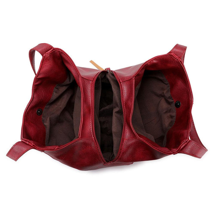 Stilvolle Damen Carryall Schultertasche aus PU Leder, perfekt für Reisen & Alltag.