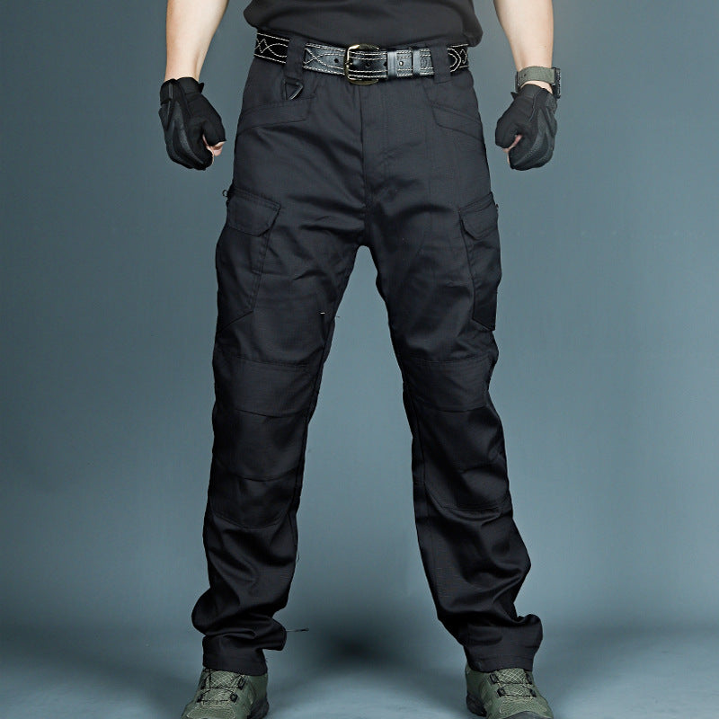 Herren Taktische Camouflage Cargohose, strapazierfähig und funktional. Ideal für Outdoor, Arbeit & Freizeit.