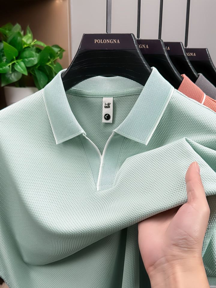 Schlichtes Herren Polohemd Modern Fit, Kurzarm, vielseitig kombinierbar für Business- & Freizeitlooks.