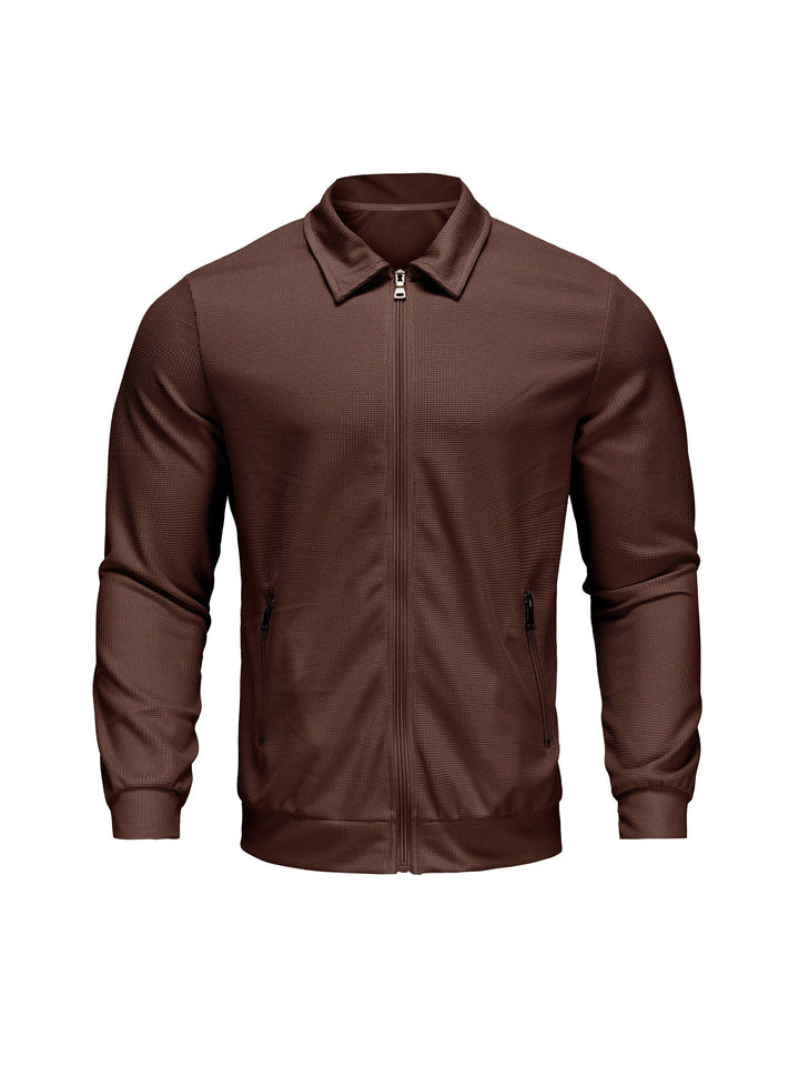 Elegante, minimalistische Herrenjacke für Freizeit und Alltag, sehr bequem und stilvoll.