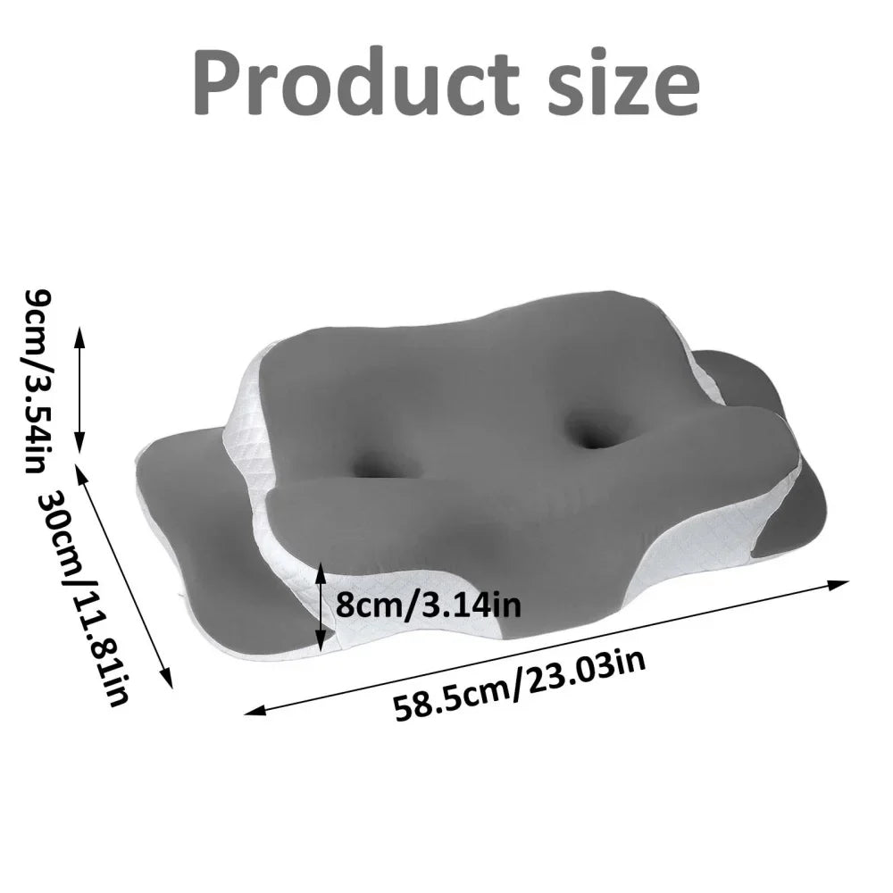 Bauchschläferkissen aus Memory Foam, atmungsaktiv. Ergonomisch, kühlend für gesunden, druckfreien Schlaf.