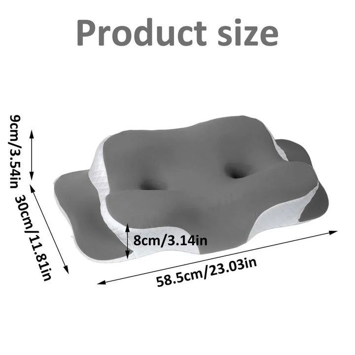 Bauchschläferkissen aus Memory Foam, atmungsaktiv. Ergonomisch, kühlend für gesunden, druckfreien Schlaf.