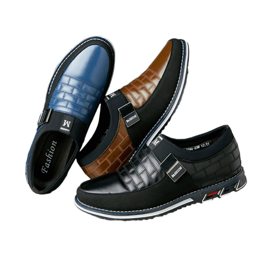 Lässige, atmungsaktive Herren Bequemschuhe in Schwarz mit orthopädischer Unterstützung für den Alltag.