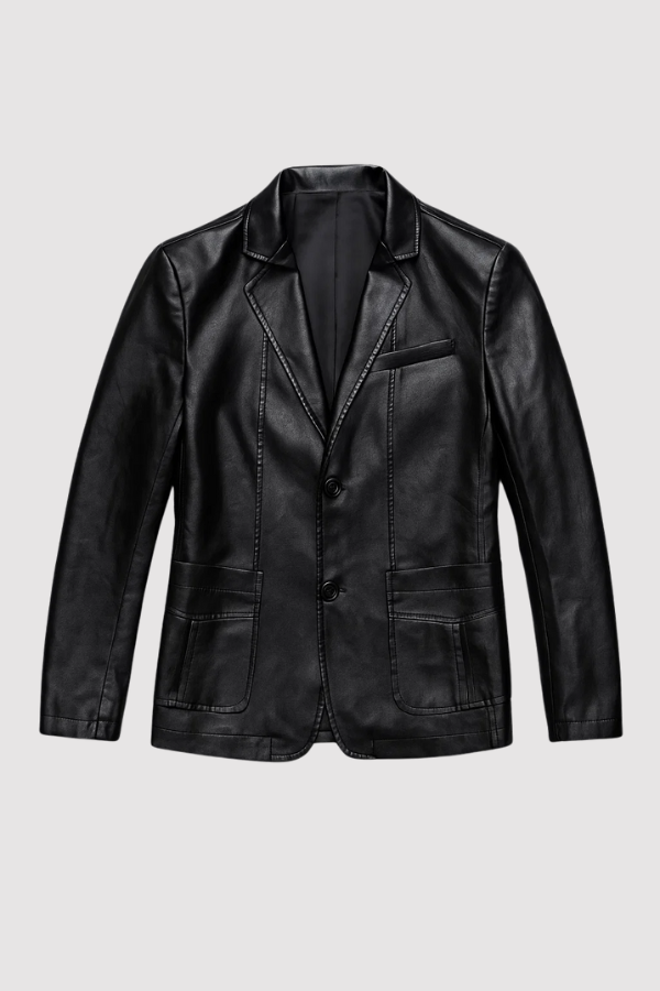 Herren Slim Fit Business Freizeit Jacke mit klassischem Reißverschluss. Modern & stilvoll.