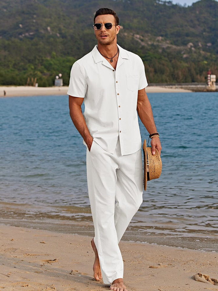 Herren Strandset für entspannten Sommerurlaub & Freizeit. Lässiger Komfort-Look.