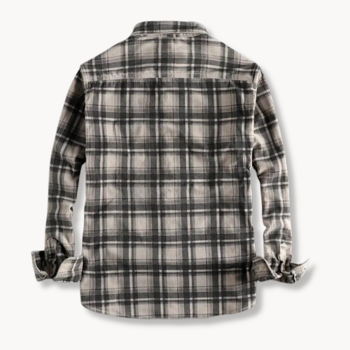 Dunkelgrünes Herrenhemd, Langarm, klassische Passform, perfekt für einen stilvollen Smart Casual Auftritt.