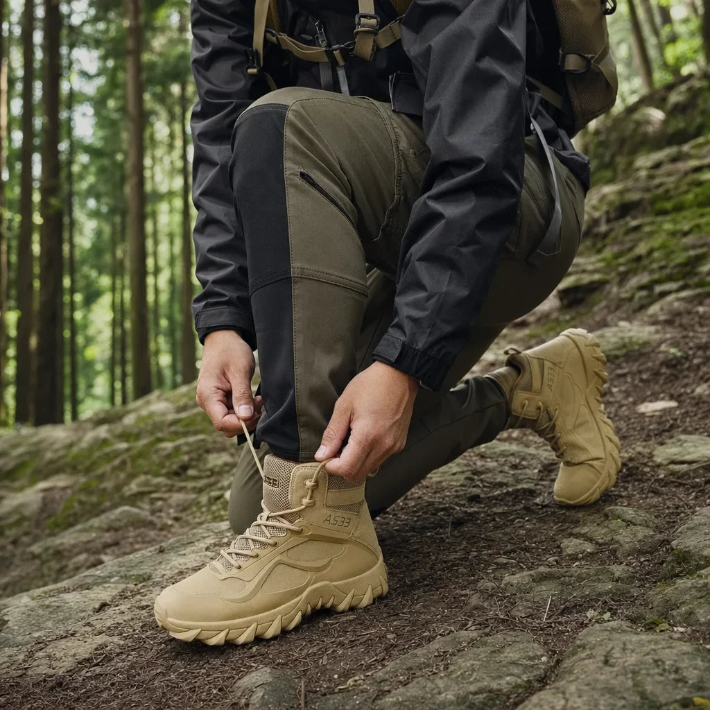 Bequeme Unisex Wanderschuhe aus strapazierfähigem Material, perfekt für lange Trekking-Touren & Freizeit.