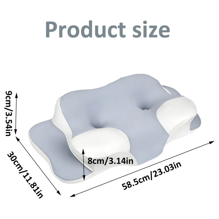 Orthopädisches Memory Foam Kissen, kühlend & atmungsaktiv. Für Seitenschläfer, Rückenschläfer und Nackenentlastung.