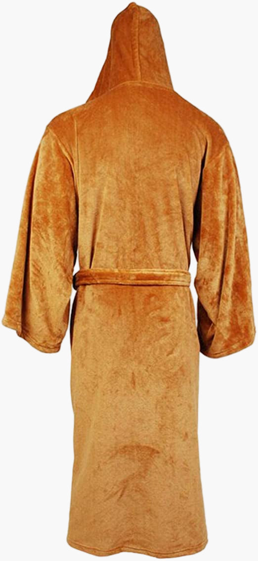 Einzigartiger Herren Bademantel mit Kapuze, Jedi/Sith Stil. Ideales Geschenk für Sci-Fi & Entspannung.