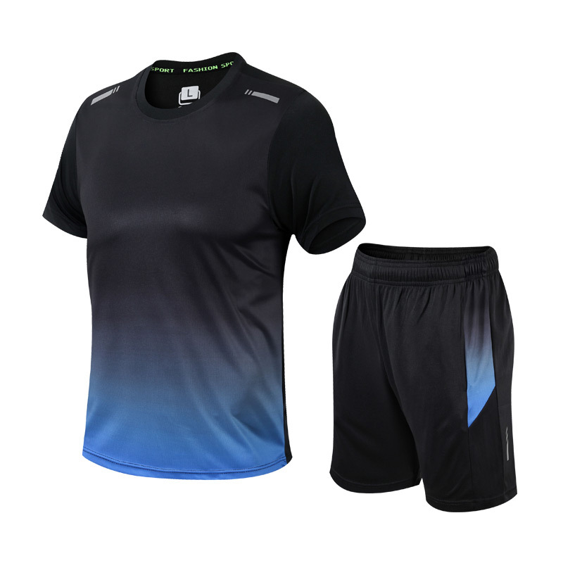 Herren Activewear Set Slim Fit mit schnelltrocknendem Kurzarmshirt & Sporthose für Fitness & Workout.