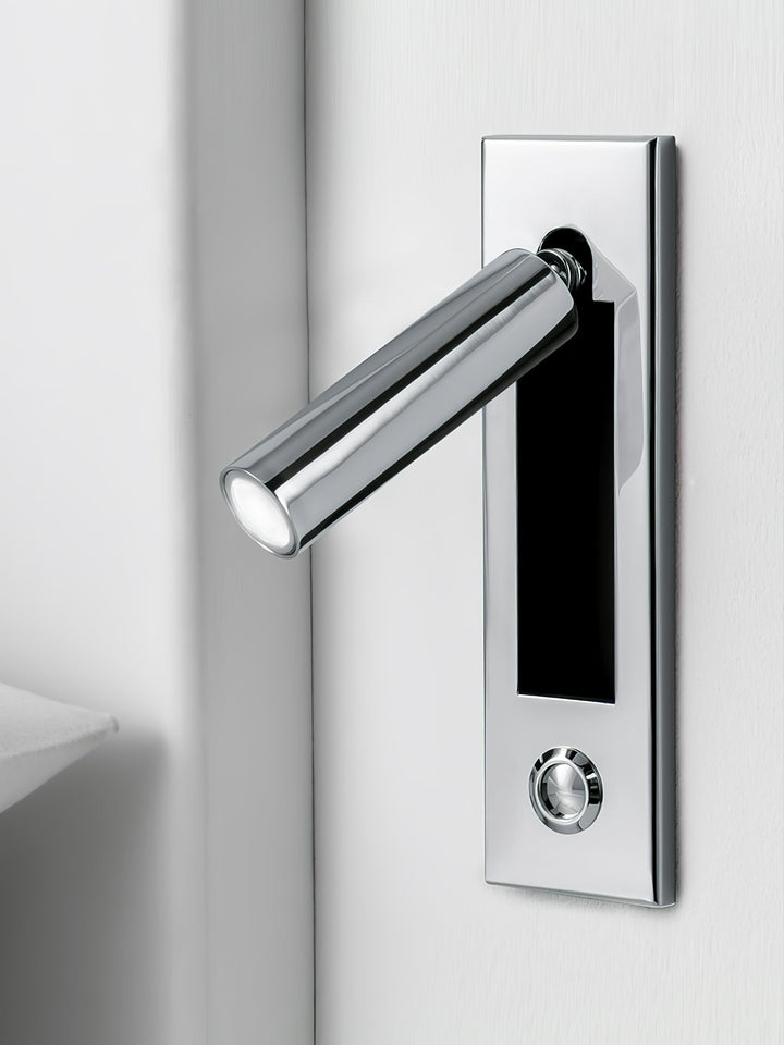 Kaltweiße LED-Wandleuchte Noxell, schwenkbar, ideal für konzentriertes Leselicht in modernen Räumen.