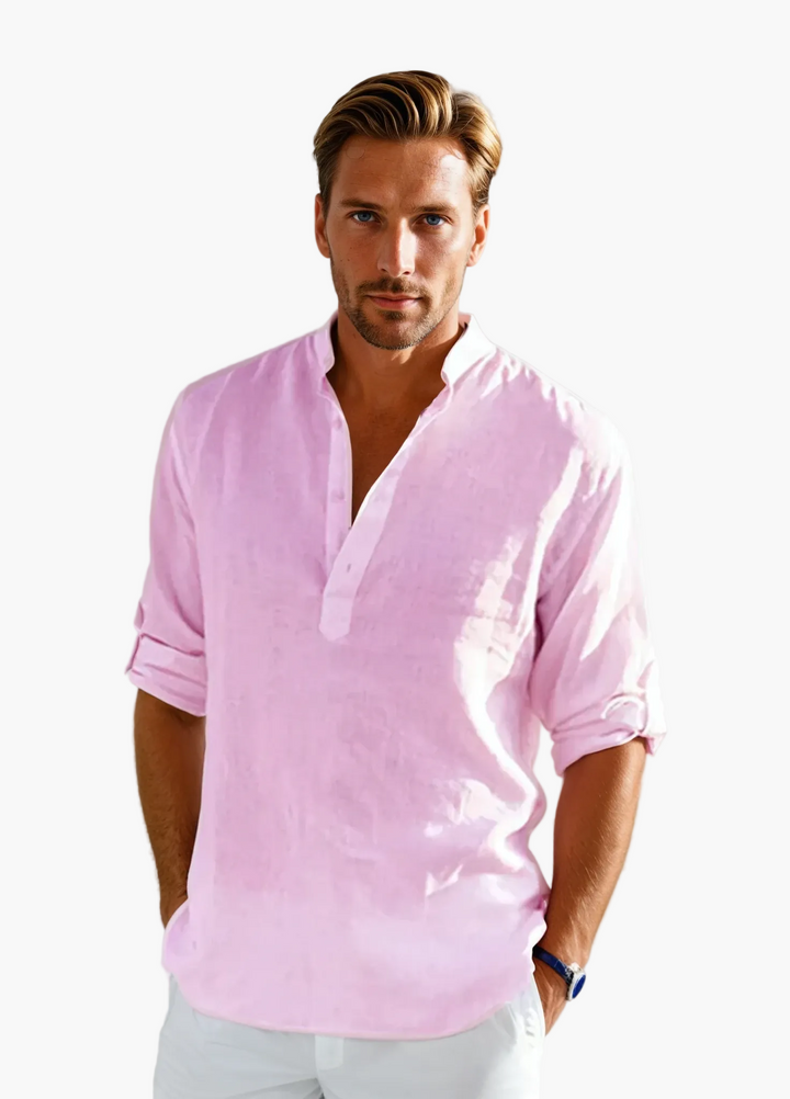 Modisches leichtes Herren Sommerhemd; ideal als Urlaubskleidung & für stilvolle Freizeitlooks.
