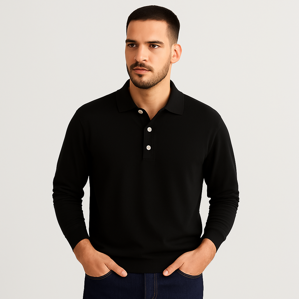 Modernes Herren Poloshirt Alex, figurbetont geschnitten, ideal für einen stilvollen Auftritt in der Freizeit.
